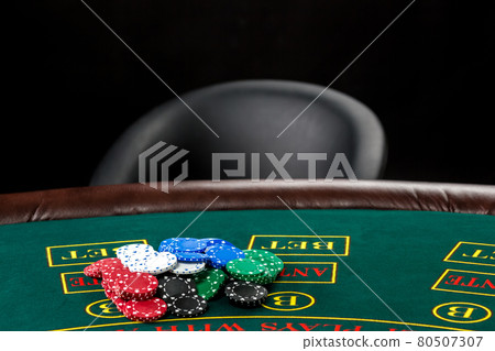 Poker play. Chips Poker play. Chips 80507307
