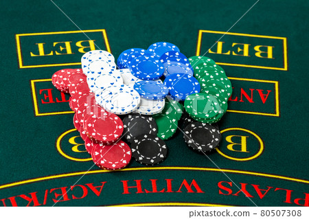 Poker play. Chips Poker play. Chips 80507308
