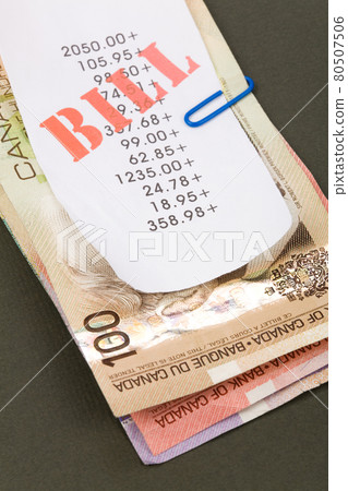 bills and canadian dollars bills and canadian dollars 80507506