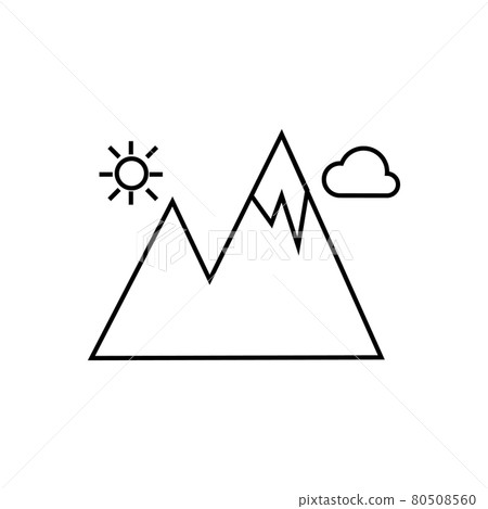mountain icon illustration isolated vector sign symbol mountain icon illustration isolated vector sign symbol 80508560