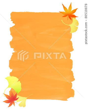 Handwritten autumn frame material Handwritten autumn frame material 80510878
