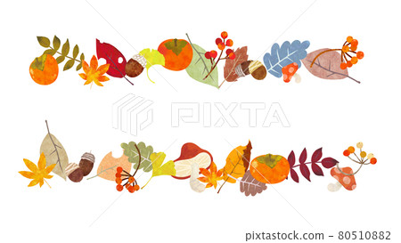 Handwritten parts that can be used for autumn design 80510882