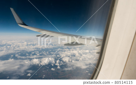 View from the window of the plane 80514115