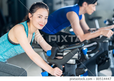 Fitness sports gym exercise bike training exercise Fitness sports gym exercise bike training exercise 80514447