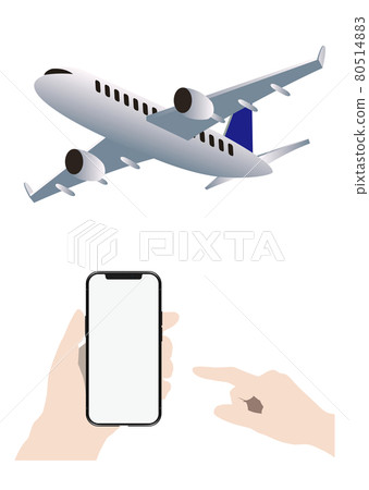 飛機和智能手機 80514883