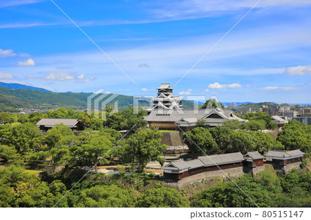 [熊本縣] 晴朗天氣下的熊本城已完全恢復 80515147