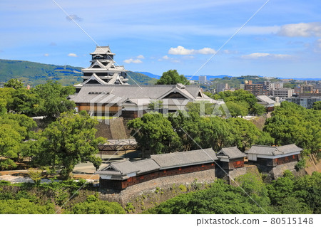 [熊本縣] 晴朗天氣下的熊本城已完全恢復 80515148