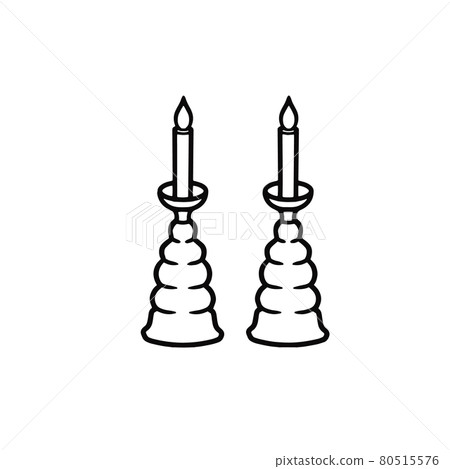 Buddhist altar accessories: candle holders Buddhist altar accessories: candle holders 80515576