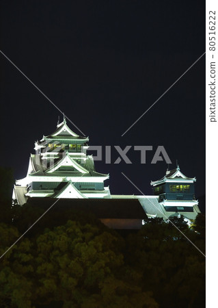熊本城燈火通明 80516222