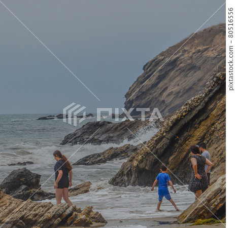 Gaviota State Park on the rocky coast of the Pacific Ocean in Goleta, Santa Barbara County, California Gaviota State Park on the rocky coast of the Pacific Ocean in Goleta, Santa Barbara County, California 80516556