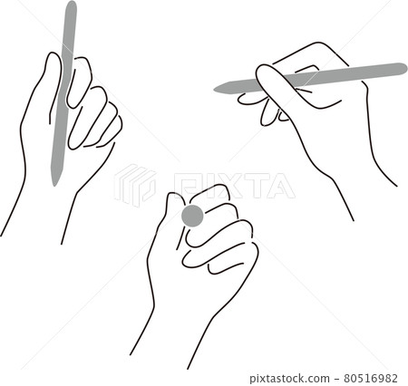 Hand with a pen Hand with a pen 80516982