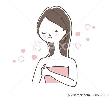 Woman doing armpit massage Woman doing armpit massage 80517399