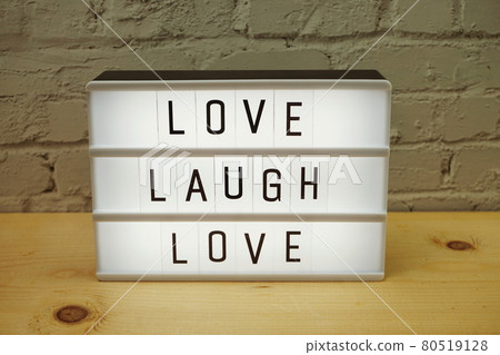 Live Laugh Love word in light box Live Laugh Love word in light box 80519128