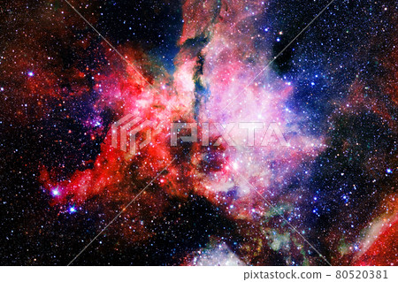 Cluster of stars. Nebula. Elements of this image furnished by NASA 80520381