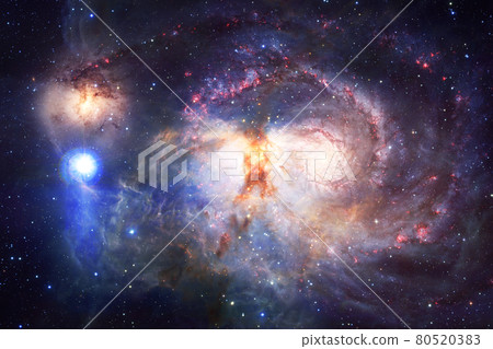 Nebula, cluster of stars in deep space. Elements of this image furnished by NASA 80520383