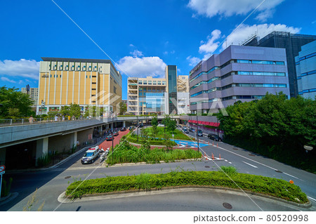 Kawasaki City Asao Ward Shinyurigaoka Station South Exit Rotary and surrounding cityscape (Kamiasao 1-chome), taxi stand 80520998