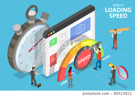 Website Loading Optimization, Page Speed and SEO. 80523921