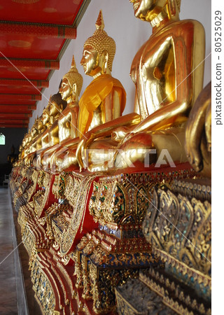 Buddha statue at Wat Pho, a temple in Bangkok, Thailand 80525029