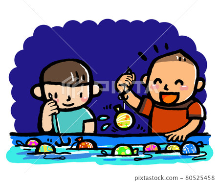 在夜市，兒童協會，PTA活動♪為便衣兒童釣魚的悠悠球♡ 80525458