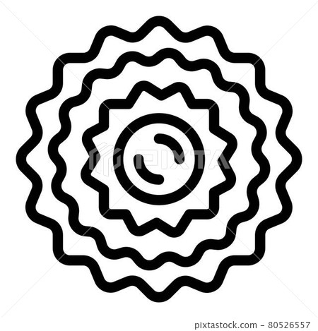 Bike wheel star icon, outline style Bike wheel star icon, outline style 80526557