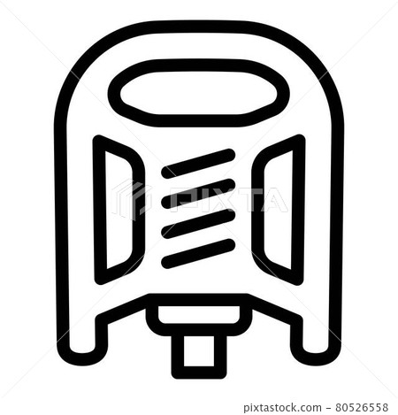 Bike pedal icon, outline style Bike pedal icon, outline style 80526558
