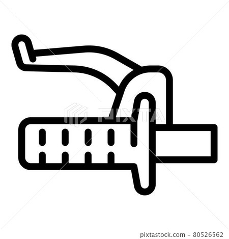 Bike brake flip icon, outline style 80526562