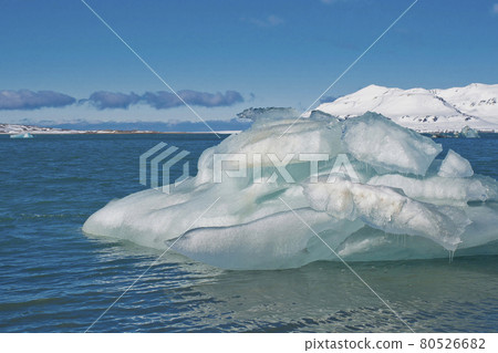 Glacier Ice,14 of July Glacier, Arctic, Svalbard, Norway 80526682