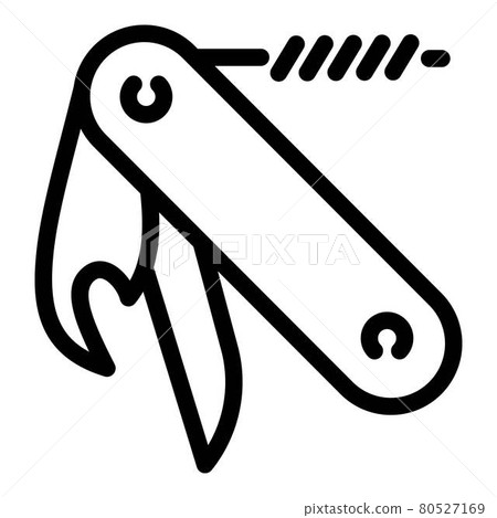 Penknife icon, outline style 80527169