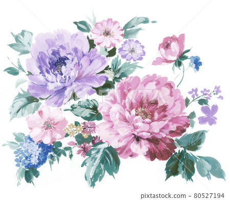 Colorful floral material combinations and design elements Colorful floral material combinations and design elements 80527194