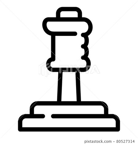 Station joystick icon, outline style Station joystick icon, outline style 80527314