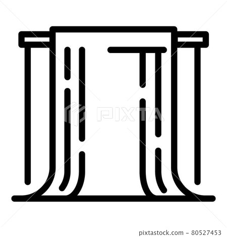Studio wall paper icon, outline style 80527453