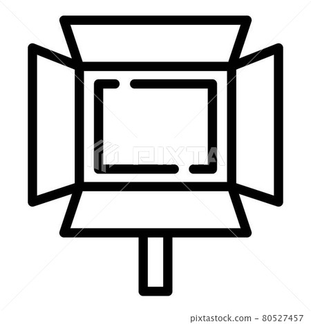 Photo studio light icon, outline style Photo studio light icon, outline style 80527457