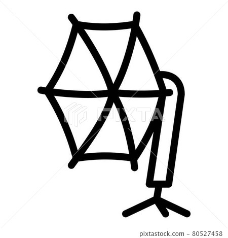 Photo studio umbrella icon, outline style Photo studio umbrella icon, outline style 80527458