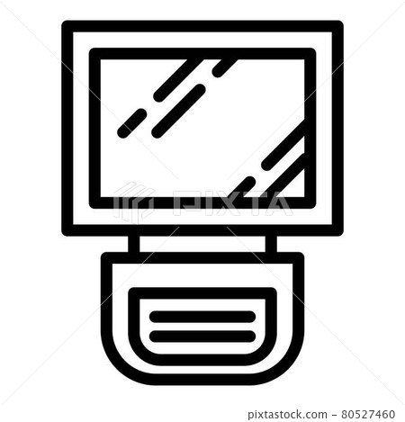 Camera flashlight icon, outline style Camera flashlight icon, outline style 80527460