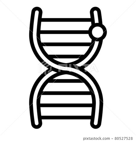 Forensic laboratory dna research icon, outline style 80527528