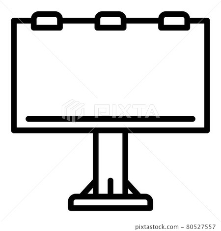 Billboard agency outdoor advertising icon, outline style Billboard agency outdoor advertising icon, outline style 80527557
