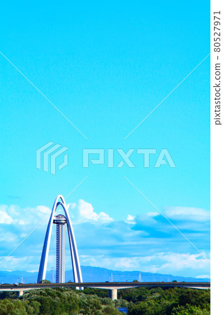 Scenery of Kiso River and Twin Arch 138 Scenery of Kiso River and Twin Arch 138 80527971