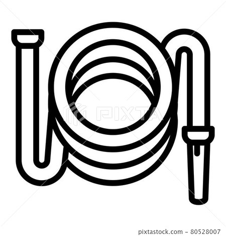 Garden hose icon, outline style Garden hose icon, outline style 80528007