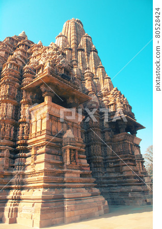 Kandariya Mahadeva Temple and Blue Sky Kandariya Mahadeva Temple and Blue Sky 80528424