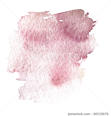 A splash of watercolors. An abstract patch of muted red. Vector A splash of watercolors. An abstract patch of muted red. Vector 80529078