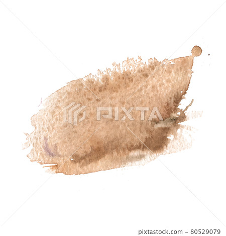 A splash of watercolors. An abstract patch of muted red. Vector 80529079