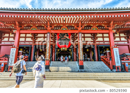 Tokyo cityscape Sensoji Temple Tokyo cityscape Sensoji Temple 80529390