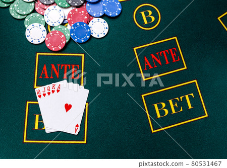 Poker chips on a table at the casino Poker chips on a table at the casino 80531467