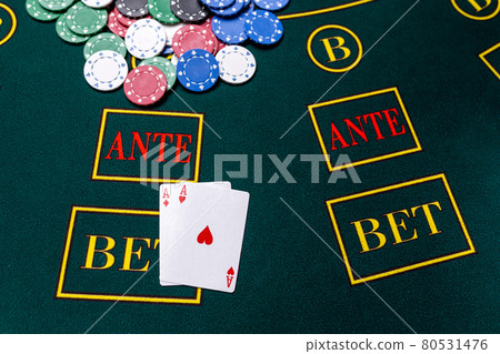 Poker chips on a table at the casino Poker chips on a table at the casino 80531476