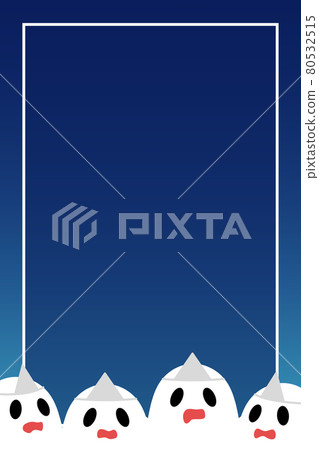 Ghost background rectangular vertical white frame 80532515