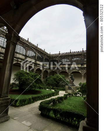 Courtyard of the University of Santiago de Compostela, Spain 80532522