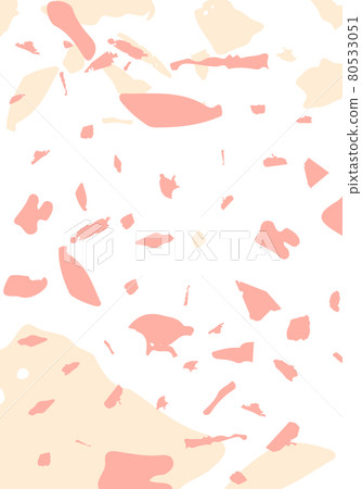 Terrazzo modern abstract template. Orange texture 80533051