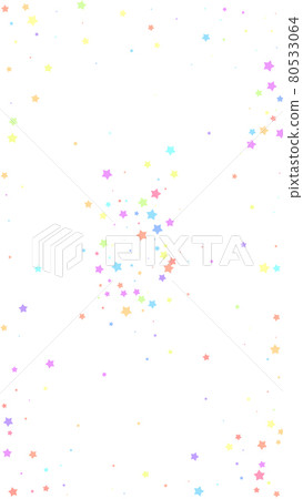 Festive graceful confetti. Celebration stars. Colo 80533064