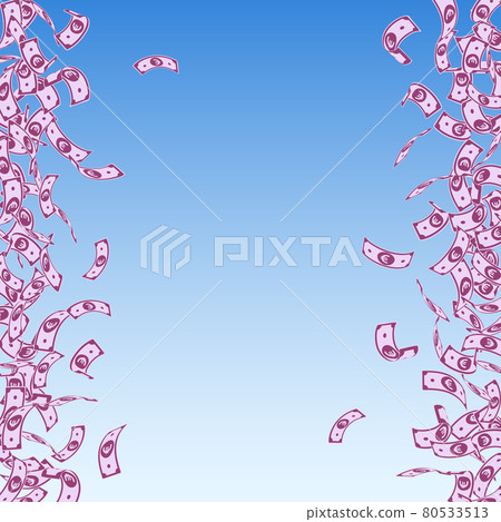 European Union Euro notes falling. Small EUR bills 80533513