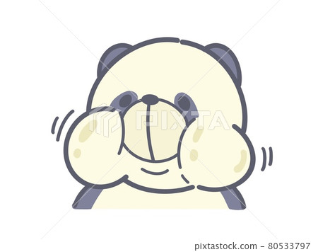 Panda with a cheek 80533797